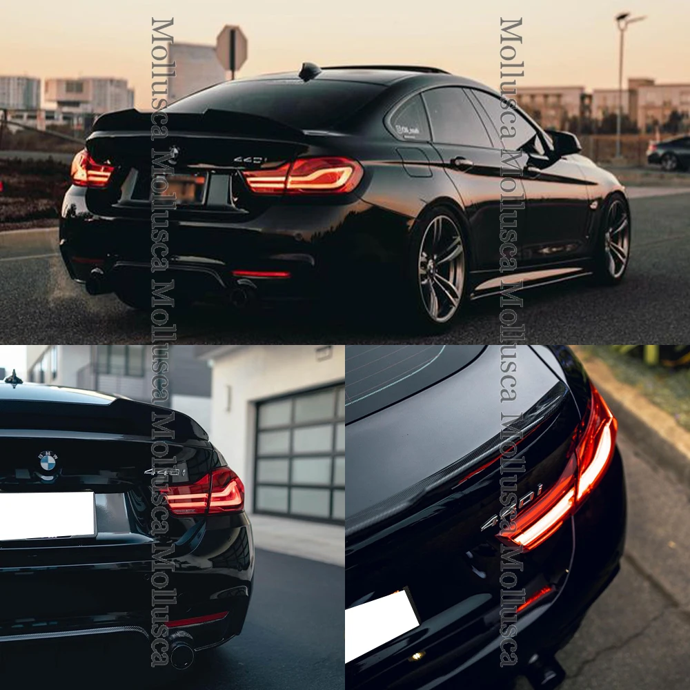 Spoiler Posteriore In Fibra Di Carbonio Per BMW Serie 4 F36 Gran Coupé (2014+) – Stile MP, Nero Lucido, Performance Design