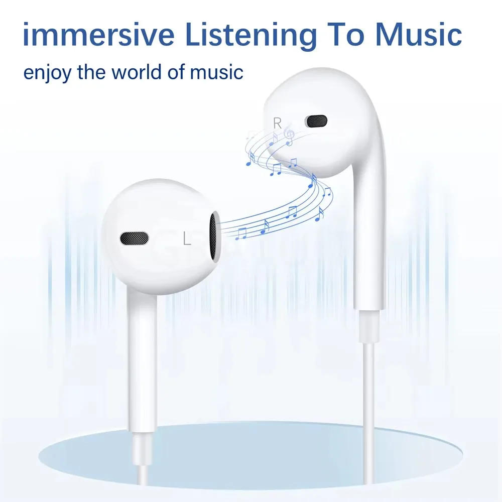 For Xiaomi Headphones Xiaomi Mi 14 13 12 11 in-ear Earphones Redmi Note 10 9 8 7 Type C 3.5mm Wired Headset Phone Accessories 2