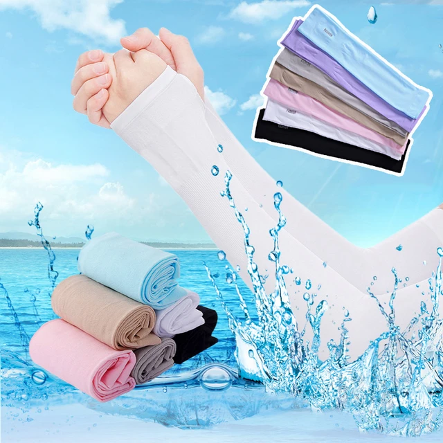 Mangas de brazo estéticas para mujer, accesorios de mano de encaje, guantes  finos UV de manga larga antiquemaduras Solares, Calentadores de brazos para  conducir, Verano - AliExpress