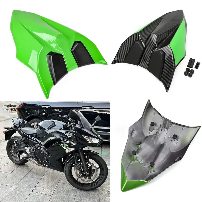 

For Kawasaki Ninja 650 Z650 EX650 ER6F 2017 - 2019 2020 2021 2022 2023 Motorcycle Pillion Rear Passenger Seat Cowl Cover Green