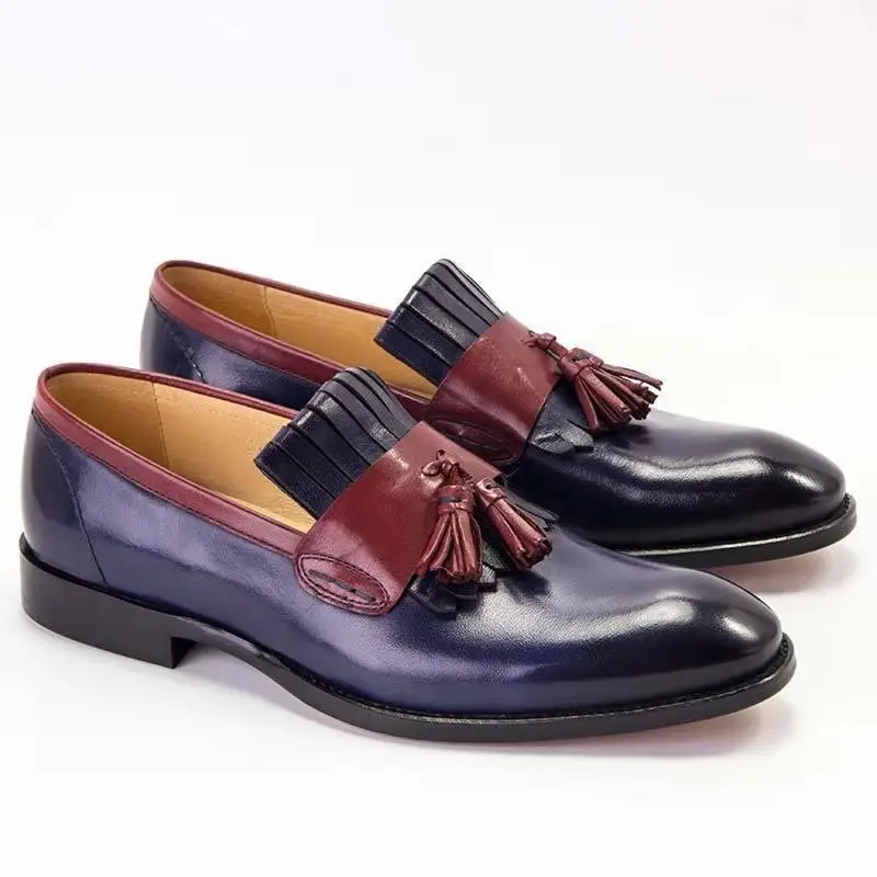 

Туфли женские с бахромой, на низком каблуке, из искусственной кожи