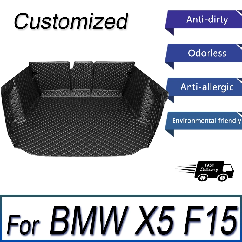 

Кожаный коврик для багажника автомобиля для BMW X5 F15 F85 2014-2018 5-местный подкладка для груза аксессуары