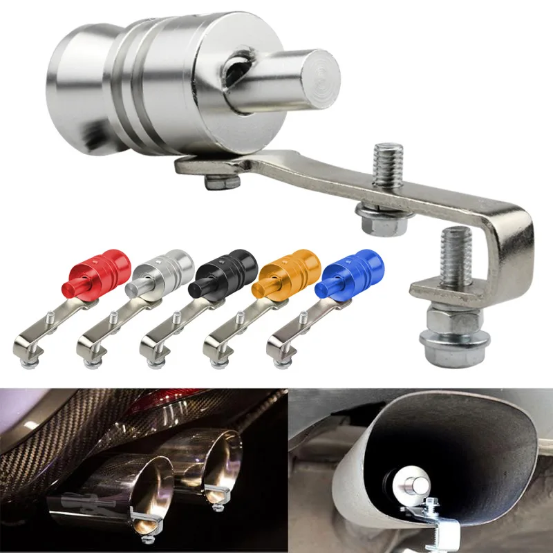 S M L XL Vehicle Refit Device Exhaust Pipe Turbo Sound Whistle Car Turbmuffler Universal Sound Simulator car turbo whistle