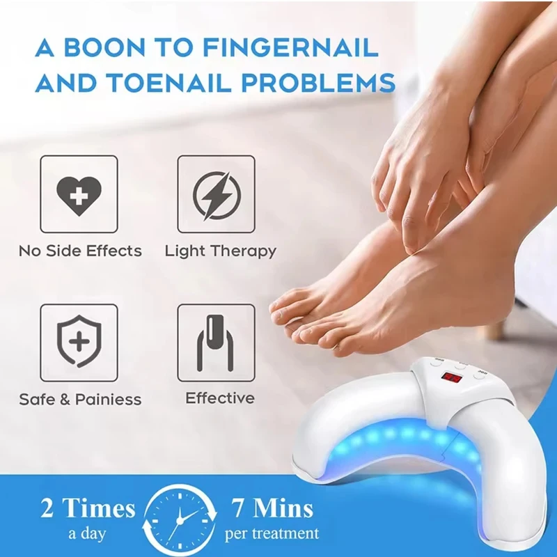 Semi-arc Nail Fungus Laser Device Cure Onychomycosis Toenail Fingernail Fungal Therapy Time display nail fungus remover,laser therapy pen