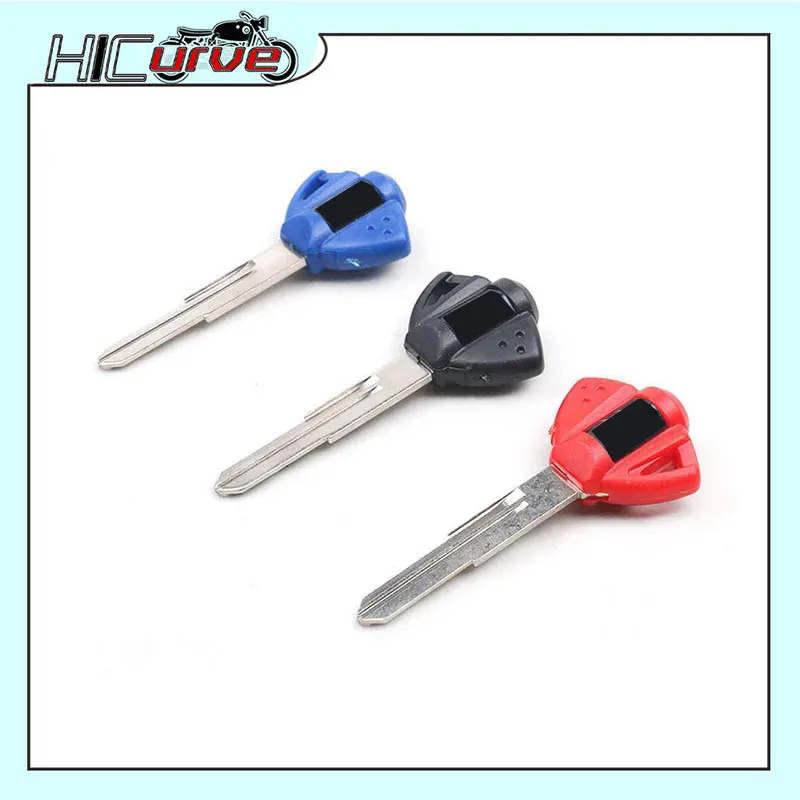 Motorcycle Accessories Blank Key Uncut Blade Can Install Chip For HAYABUSA GSX1300R GSX 1300R motorcycle keys motorcycle key accessories