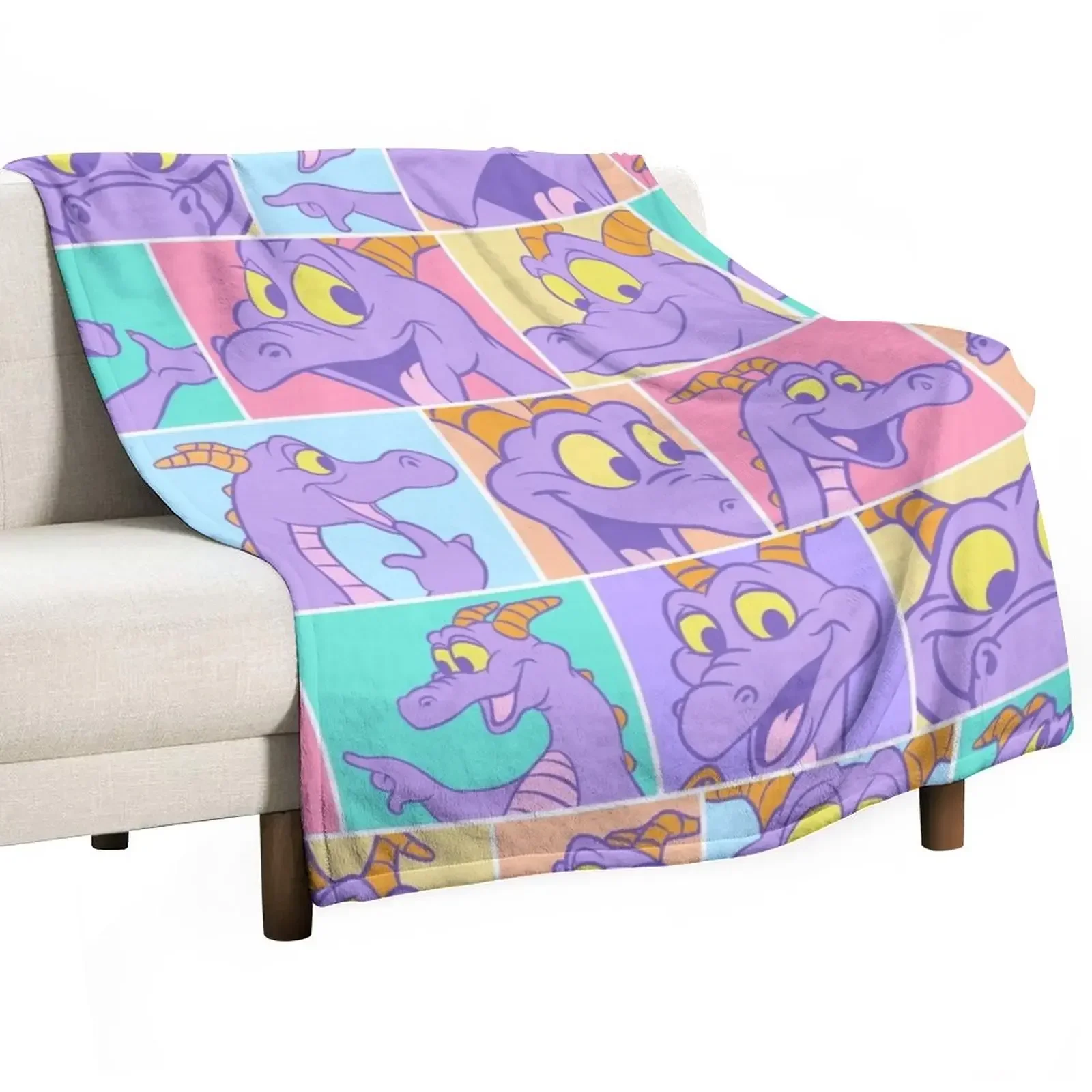 

Figment Block pattern Throw Blanket Quilt Decorative Sofa Blankets