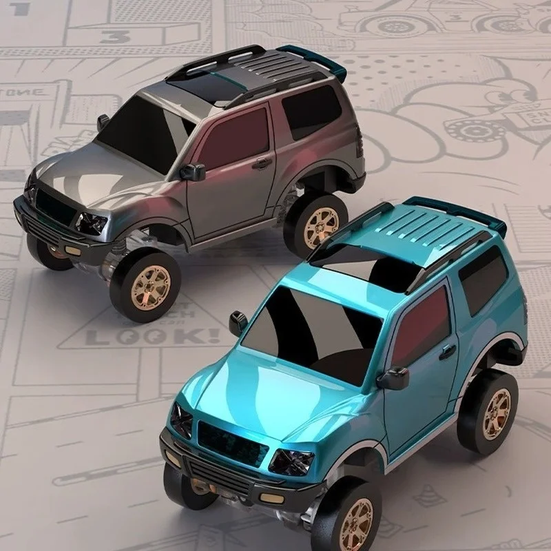 SNICLO SNT PAJERO V65 몰입형 FPV RC 오프로드 자동차 1:64 4륜구동 무선 카메라 장착 리모컨 장난감 (남아 생일 선물)