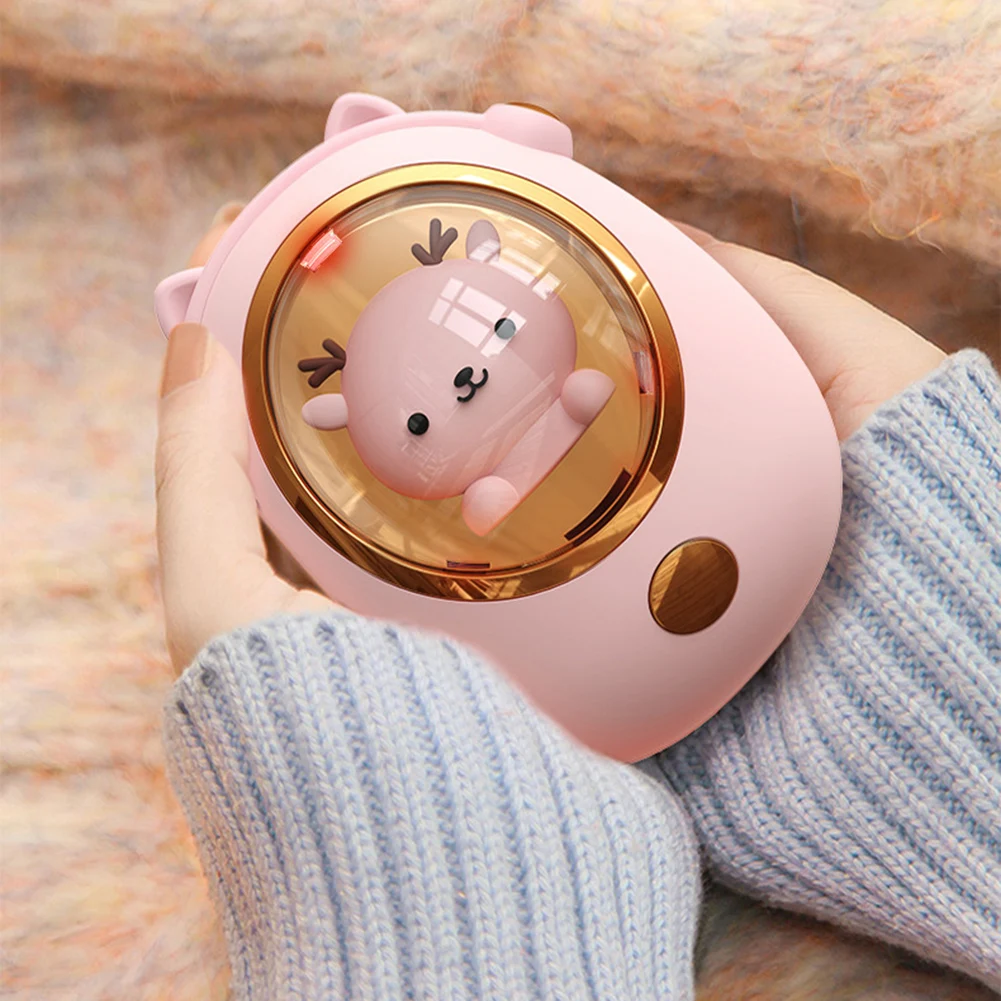 Electric Hand Warmer Reusable Electric Heater Pocket Warmer Digital Display USB Rechargeable Power Bank Winter Outdoor Supplies
