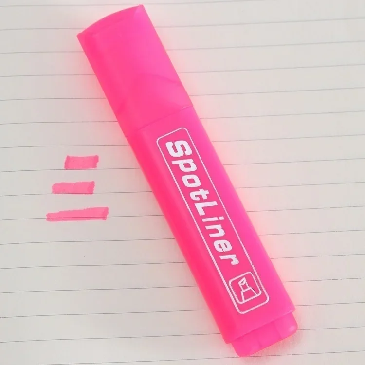 4 Stück Text marker Absatz Süßigkeiten Farbe große Kapazität Neon Stift Farbe Marker Regenbogen Stifte Schreiben liefert zufällige Farbe – Detail 10