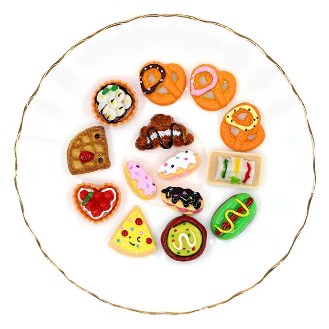 Cute Miniature Dollhouse Supermarket Food Snacks Mini Cake Wine Drink for Blyth Barbies BJD Doll Kitchen Accessories 4