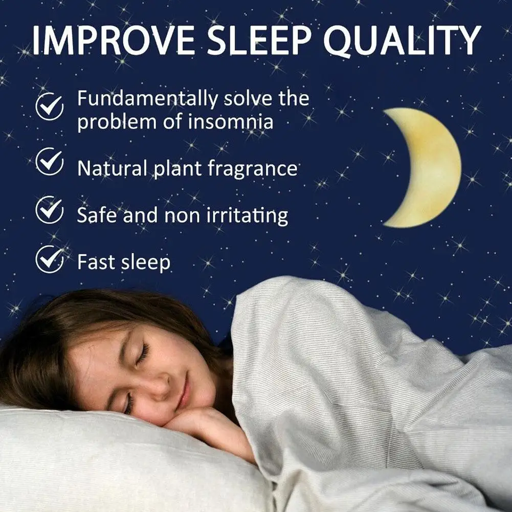 60ml Agarwood Deep Sleep Spray Improve Insomnia Essential Plant Stress Extract Body Help Oil Care Natural Spray Sleep Relief