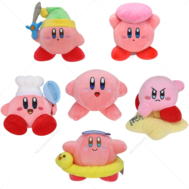 Kawaii Schwert Kirby Peluche Anime 30. Stern Kirby Plüsch Chef Kirby Schwimmen Kirby Cartoon Stofftiere Tolles Weihnachtsgeschenk