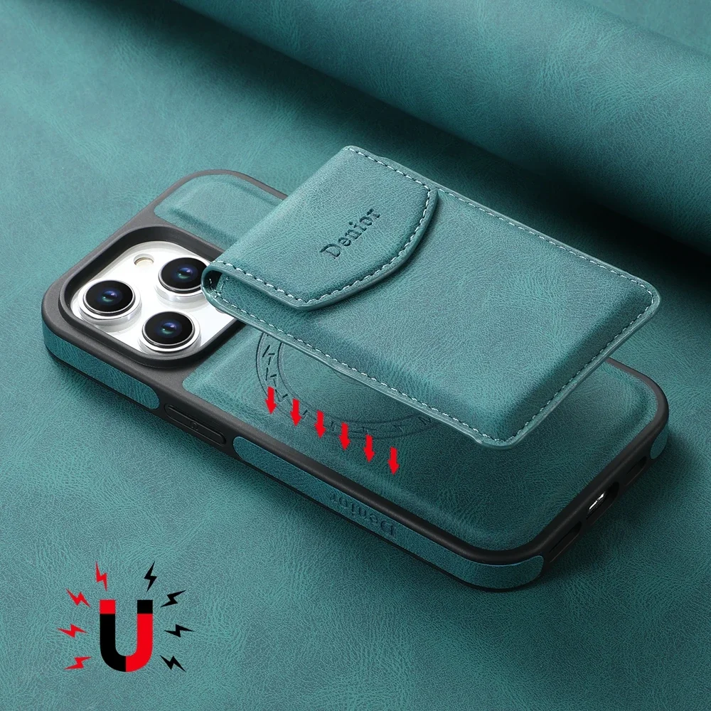 Detachable Leather Wallet Case