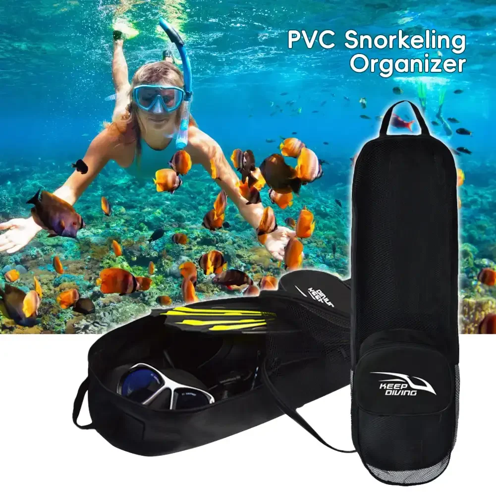 1Pcs Scuba Diving Snorkeling Gear Bag Mesh Travel Backpack for Mask Fins Snorkel Dropshipping 2