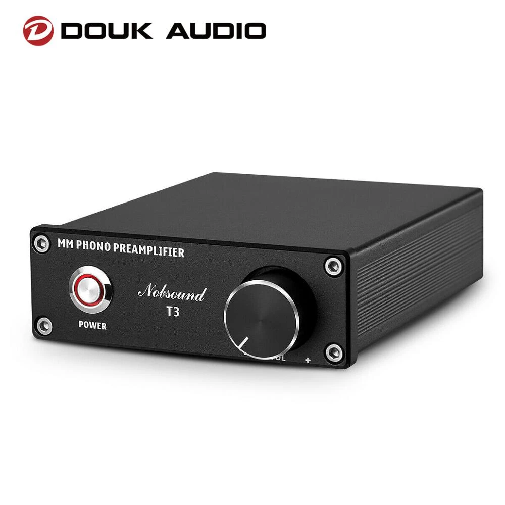 Douk Audio T3 HiFi MM Phono Stage Preamp RIAA Record Player Preamplifier Turntable Amplifier bass amp