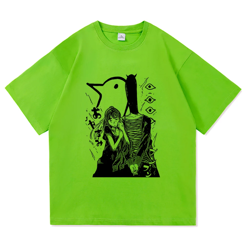 T-shirt Goodnight Punpun – Design Oyasumi Punpun Avec Motif Oiseau, Style Harajuku, Coton Confortable - 3