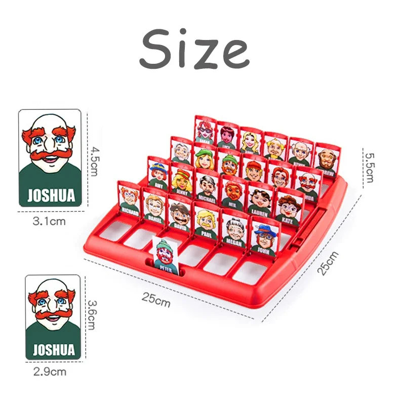 Party Games Toy Guess Who Is It Board Game Funny Party Family Memory Logical Reasoning Antistress Interactive Guessing  Kid Toy 6