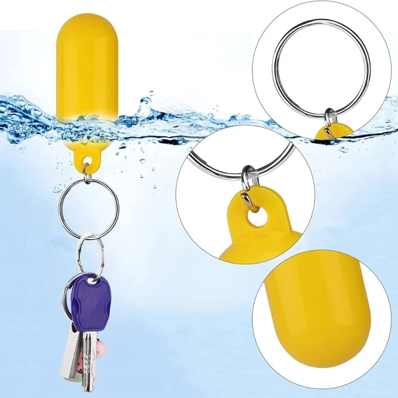 2Pcs Kayak Floating Keyring Buoyant Key Rings Marine Sailings Boat Float Canals Keychain Useful Water Sports Keys Buckle