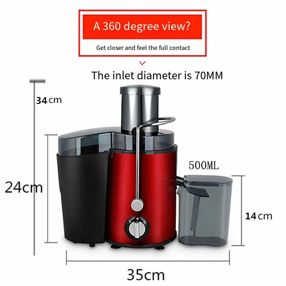 Juicer Machine, 800W Centrifugal Juicer with 70mm  Wide Chute for Whole Fruits and Veg, Juice Extractor with 2 Speeds, BPA Free 6