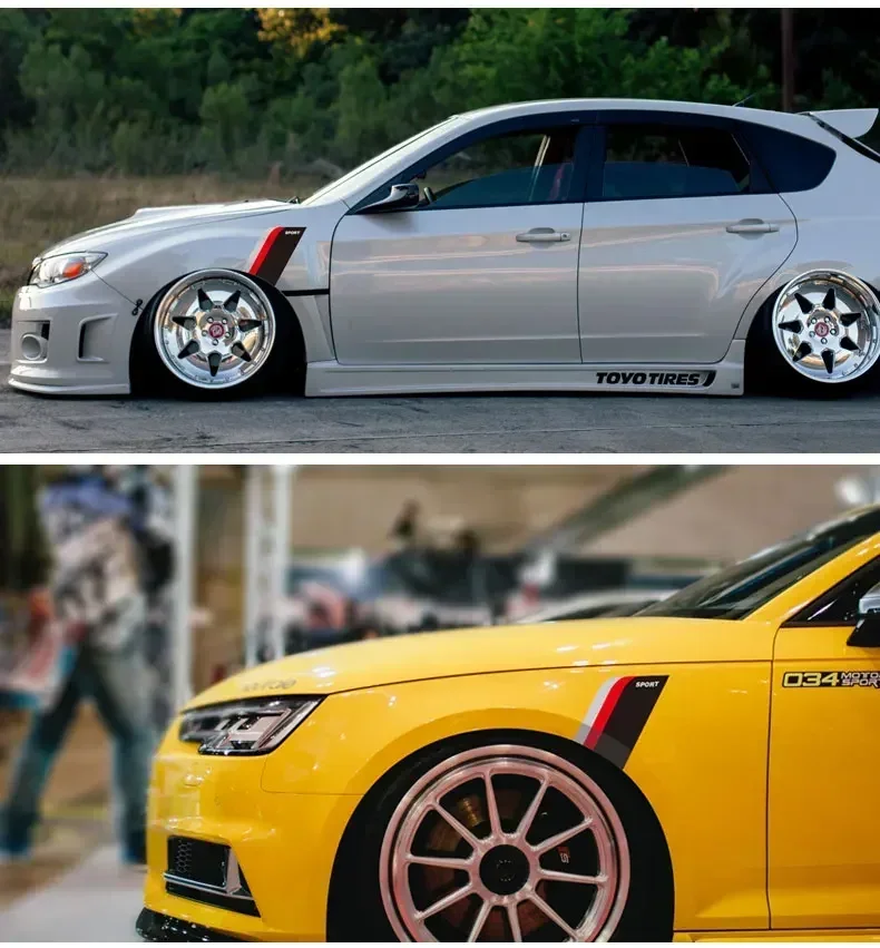 Auto-Radkasten-Dekorationsaufkleber: Persönlicher SPORT-Blatt-Aufkleber zur Kratzschutzabdeckung für Karosserie und Türen – Detail 9