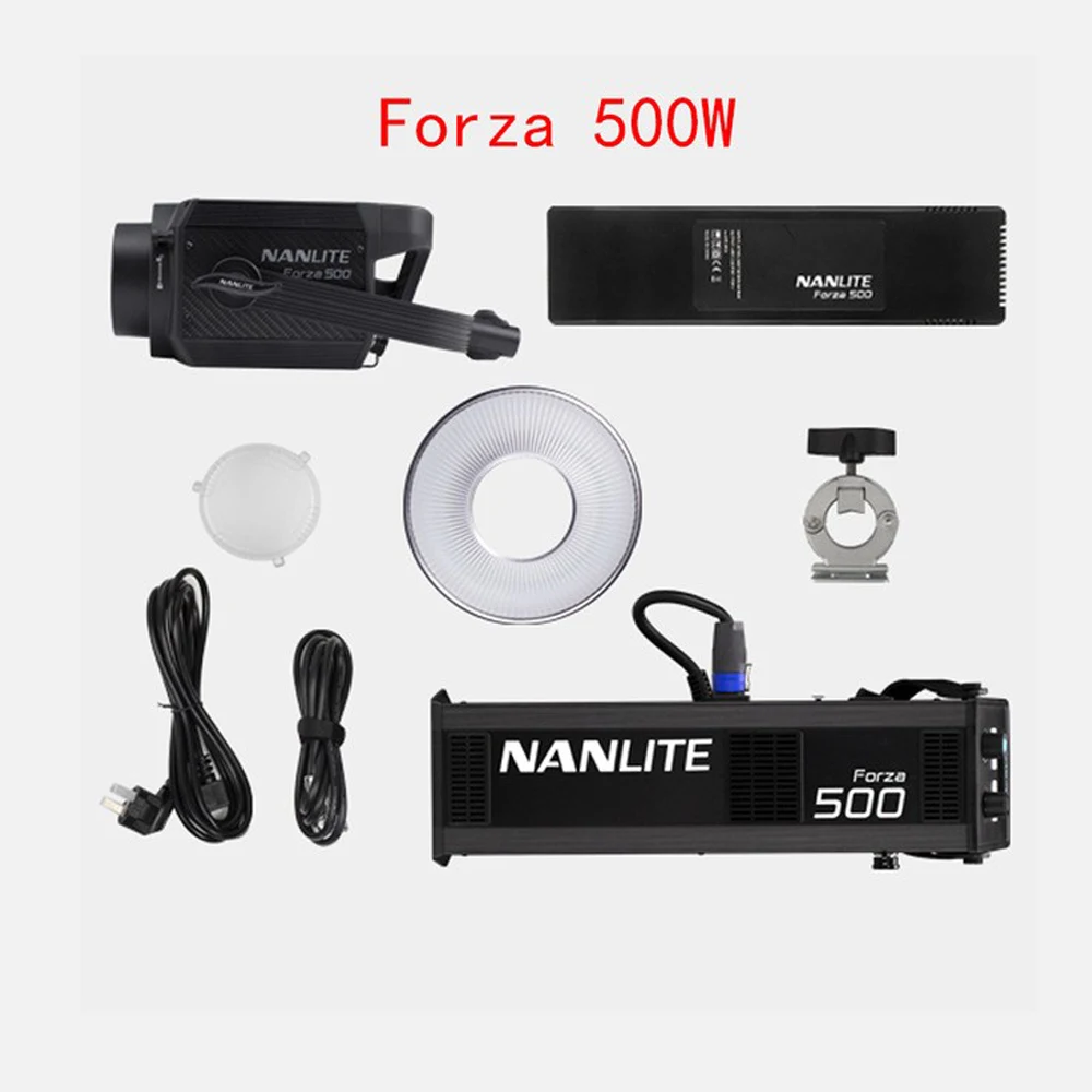 난라이트 포르자 500 LED 조명, 사진 조명 램프, Nanguang LED 스포트 라이트, 카메라 전문 스튜디오 비디오 조명, 60W, 5600K
