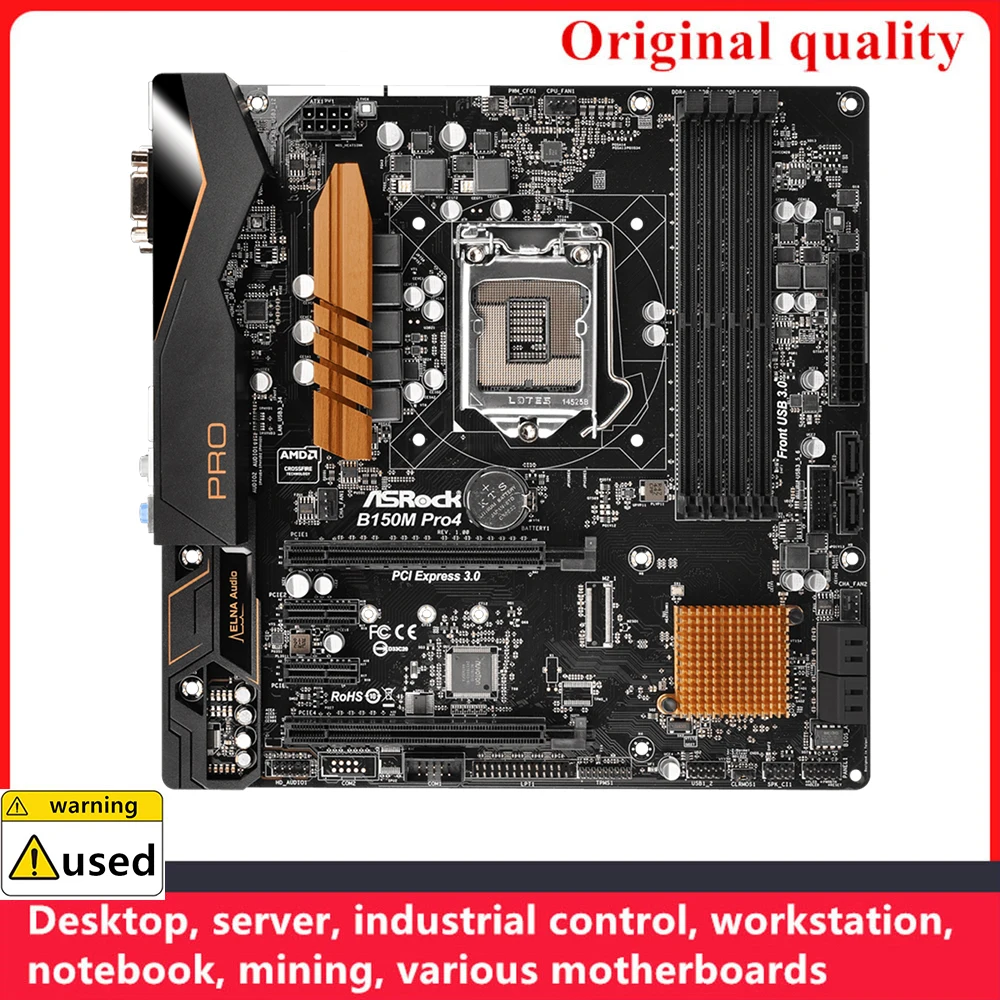 

Used For B150M Pro4 Motherboards LGA 1151 DDR4 64GB M-ATX For Intel B150 Desktop Mainboard SATA III USB3.0