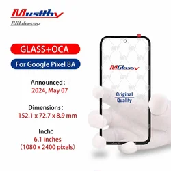 Oleophobic Coated Touch Screen Glass with OCA (5 - Pack) (Pixel 10)