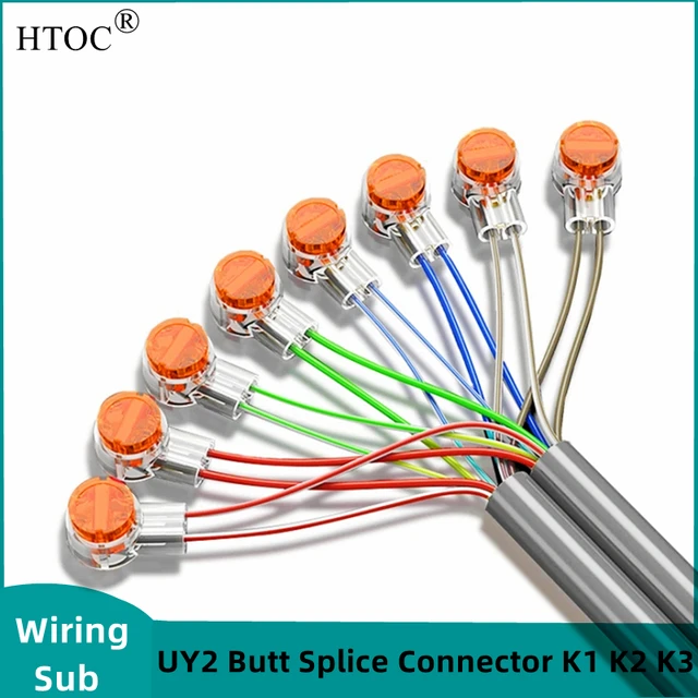 HTOC – connecteurs de câbles réseau UY2 K1 K2 K3, étanches, bouton