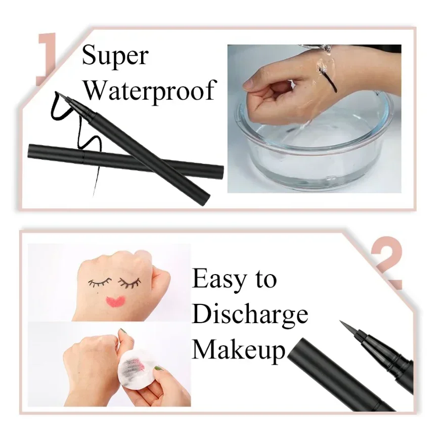 Colored Waterproof Eyeliner with Excellent Customer Service Water Activated Eyeliner Custom Logo Eyeliner Private Label 4