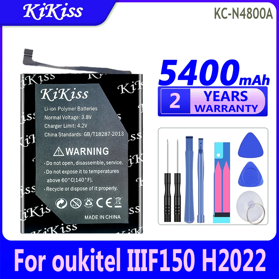 

5400mAh KiKiss Powerful Battery KC-N4800A KCN4800A For oukitel IIIF150 H2022