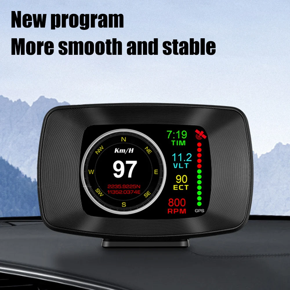 OBD2 GPS   Ÿ, Ʈ ڵ HUD 跮 P13  ÷,   溸, ڵ ÷, 