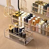18-grids Luxury Lipstick Storage Box Transparent Portable Makeup Holder Plastic High-capacity Cosmetics Case Desktop Organizer 1