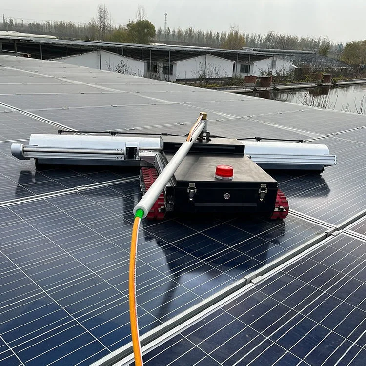 Crawler Type Remote Control Solar Panel Cleaning Washing Machine Rotating Brush Solar Panel Cleaning Brush