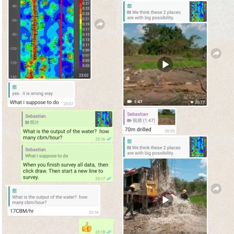 Deep Water Detector 3000m Touch Screen 3D Mapping Image Water Finder Underground