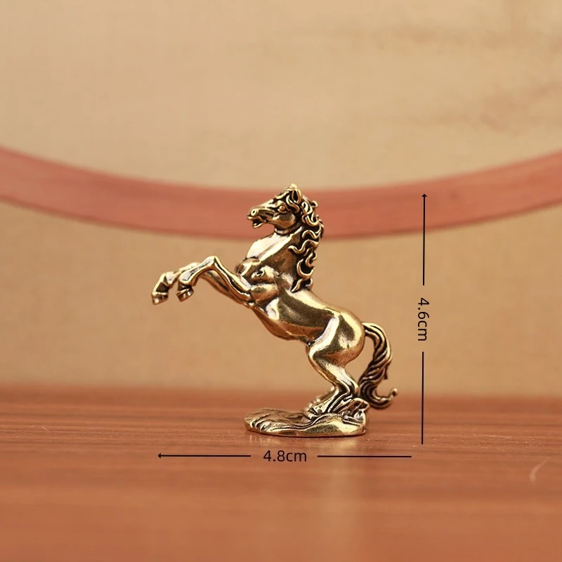 Elegant Copper Horse Sculpture for Home and Office Decor