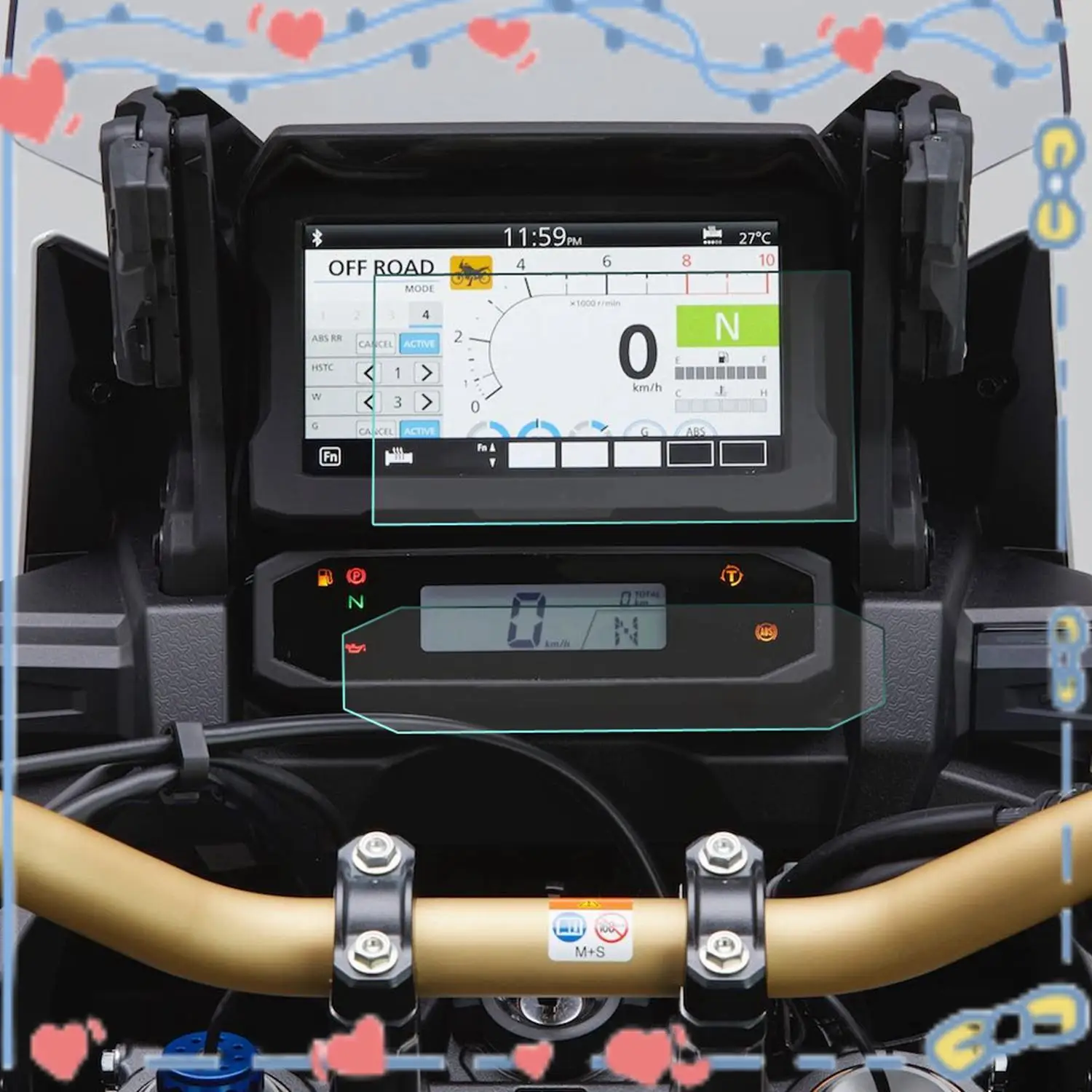 혼다 CRF1100L CRF 1100L 아프리카 트윈 2020 용 오토바이 대시 보드 화면 보호 필름 속도계 스크래치 필름