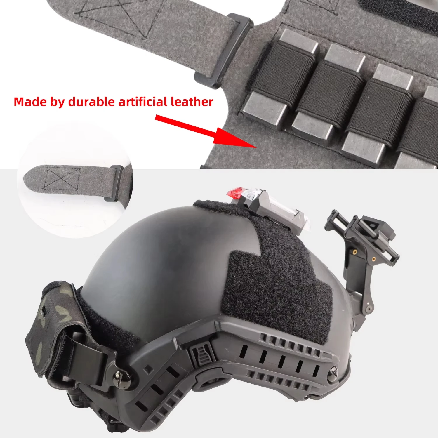 Outdoor Tactical Helmet Balance Weight Pack Feed Iron Block Detachable Universal Battery MICH Oxford Cloth Weight Bag