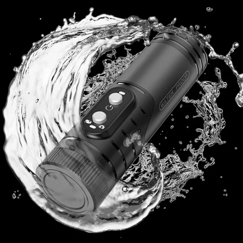 4K 1080P Shotgun Camera Outdoor Hunting Camera Anti Shake Sport DV WiFi Motorcycle Bike Helmet Camera Action Cam with Flashlight 4