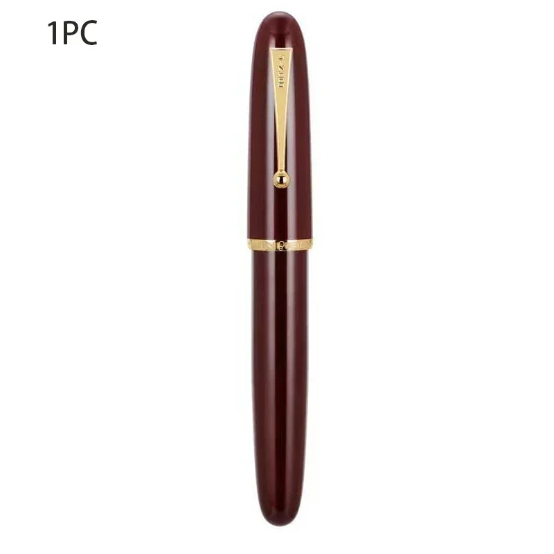 Transparent Luxury Resin Fountain Pen - Fine Writing Instrument for Office & School Supplies