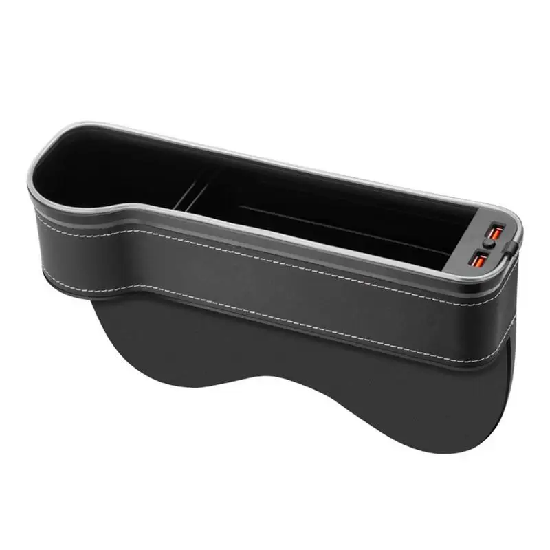 

Car Front Seat Holders Car Seat Gap Filler Boxes With Colorful Ambient Light Front Automotive Consoles Seat Crevice Storage Box