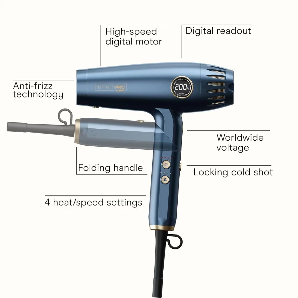 1875-W-Ionen-Haartrockner mit Diffusor, 90.000 U/min, Schnelltrocknung, Anti-Frizz-Funktion, Blau_voghion.com