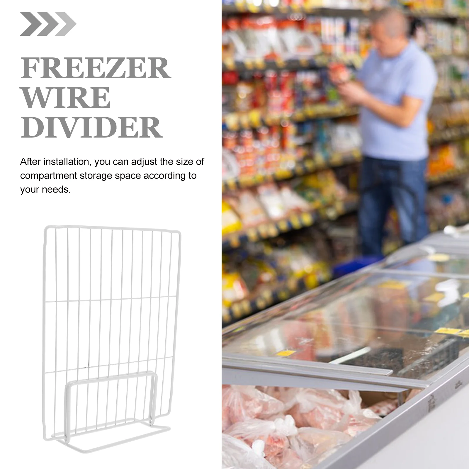 Sturdy Freezer Wire Divider Refrigerator Separators Shelf ganizer Wardrobe Separator Kitchen Cabinet Accessories Storage