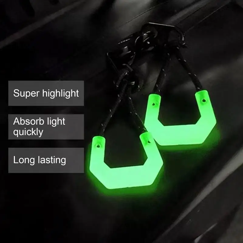 10Pc Luminous Zipper Pull Rope Glow In The Dark Zipper Head Anti-lost Backpack Clothes Jackets Slider DIY Repair Kit Sewing Tool zipper puller