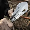 Stainless Steel Garden Shovel Spade Multi Tool Weeder With Sawtooth Hex Wrench Ruler Digging Trowel Knife Spear Garden Bonsai 2