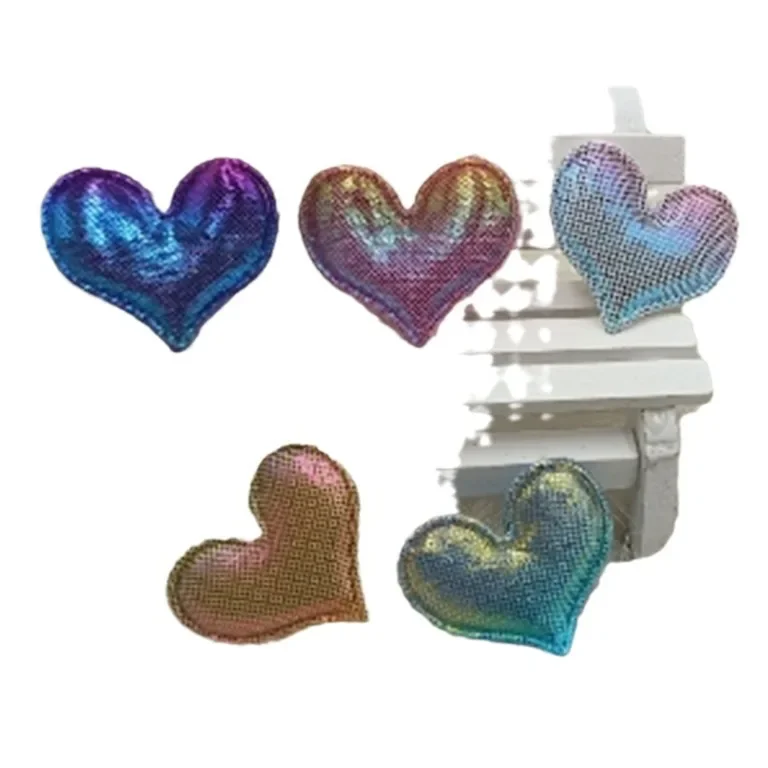 Handmade DIY Korean Style Hair Accessories Colorful Heart Shaped Children's Headwear Clips Gift Cake Decoration Parts