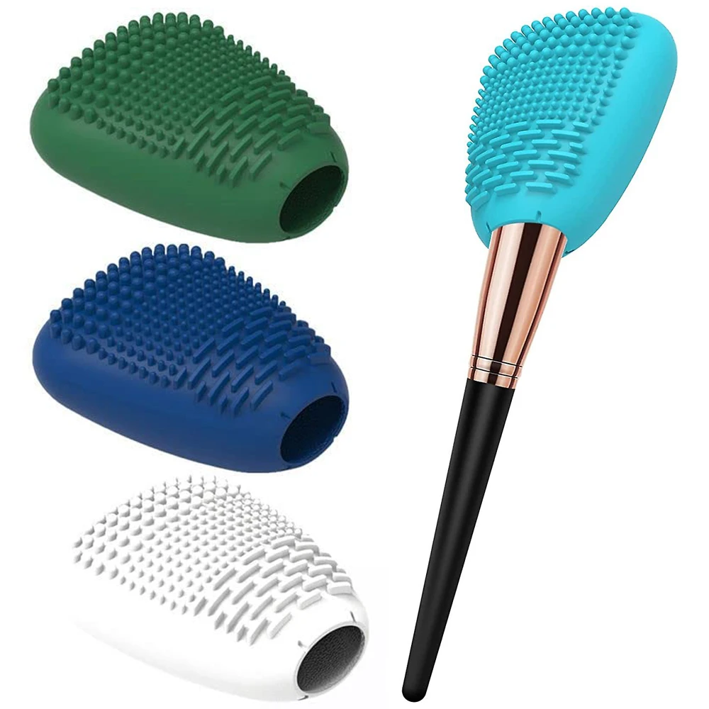 

Силиконовая накладка на Кисть для макияжа Sdatter, защитная накладка, дорожный органайзер для кистей для макияжа, компактный держатель с Cleani