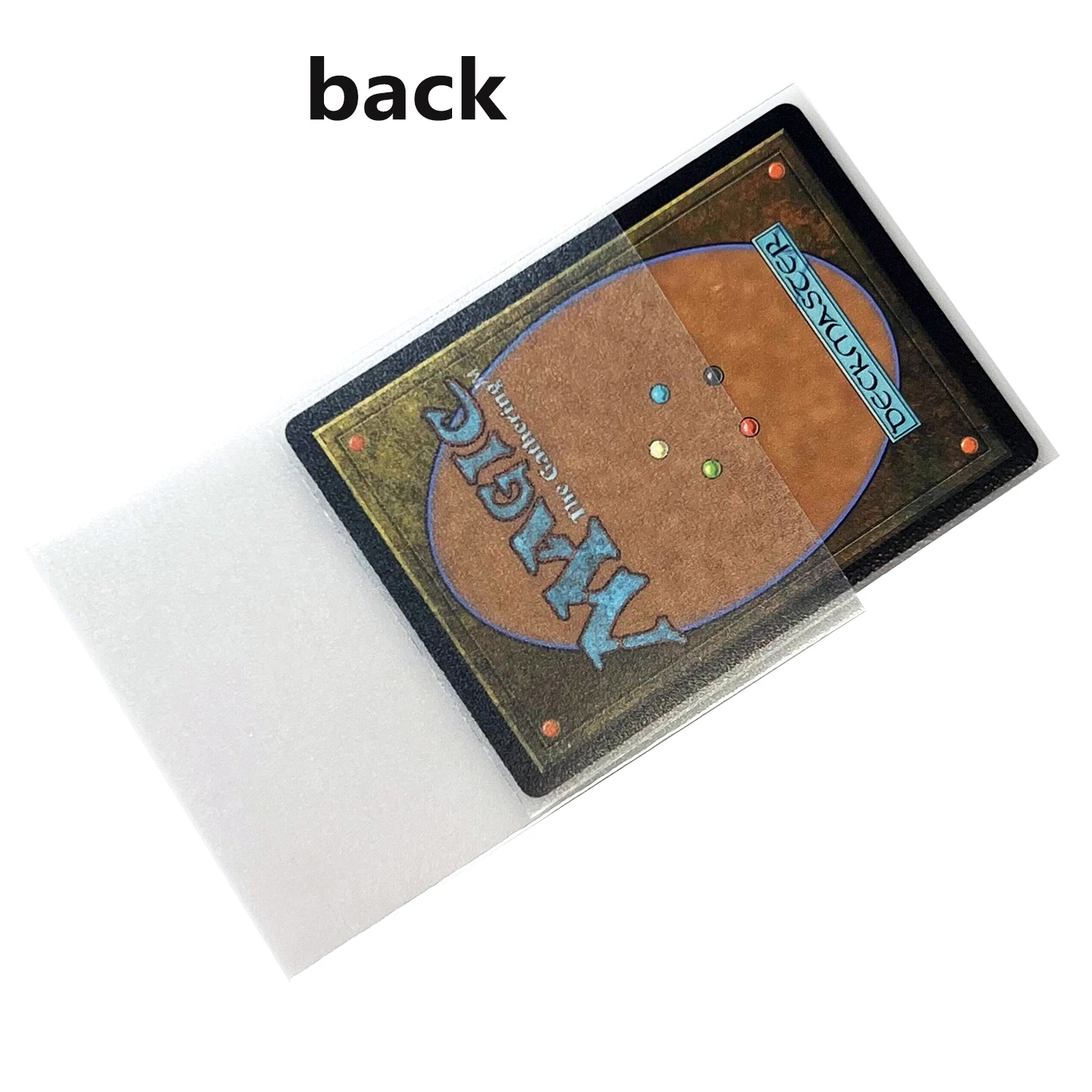 matte clear card sleeves sleeve decks for an extra layer of protection against dust 100 Pack Oversize Outer Sleeves