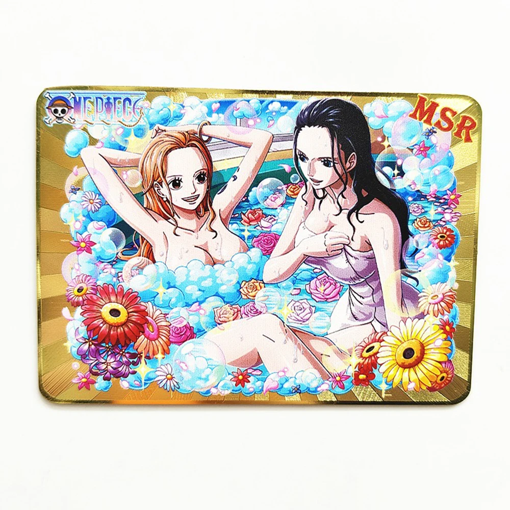 One Piece Kabago Third Bullet 10G Gold and Silver Anime Characters Brook  Nami Luffy Franky Bronzing Process Collection Card - AliExpress