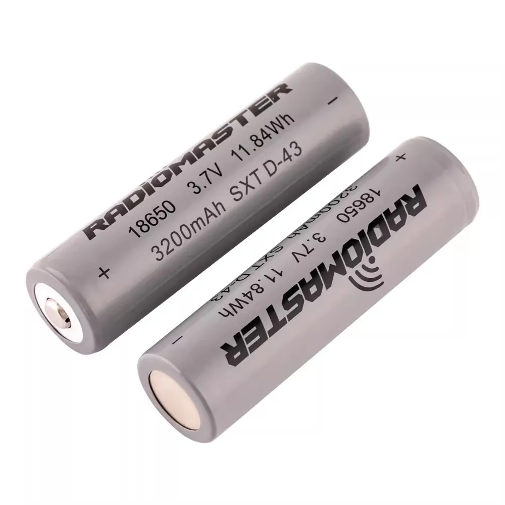 Batterie 18650 3200mAh pour Radiomaster TX12 TX16S - Lot de 2