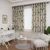 Bedroom Curtain Printed Curtains Home Grommet for Windows Darkening Short Elk Printing Blackout Rural 5